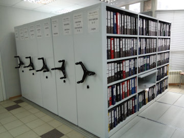 Передвижные стеллажи серия Л